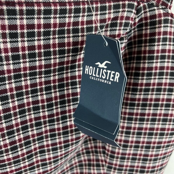 Hollister Sleeveless Plaid Dress Stretch Academia Size Medium - Picture 4 of 4